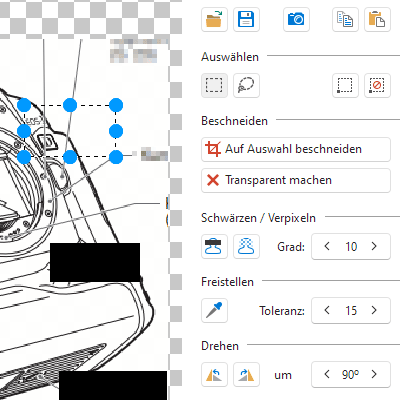 Verbesserungen des integrierten Bild-Editors