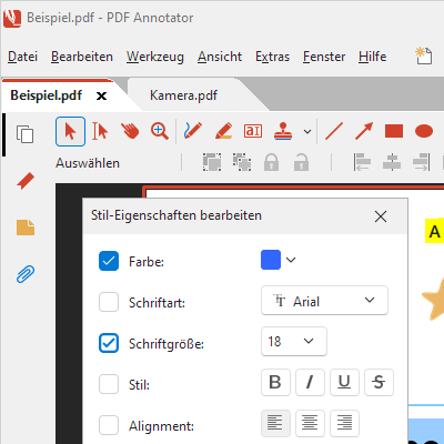 Neuer Look: Wir haben das Aussehen des PDF Annotator komplett überarbeitet und an Windows 11 angepasst.