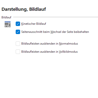 Seitenausschnitt beim Wechsel der Seite beibehalten
