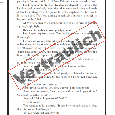 Kopf- und Fußzeilen, Wasserzeichen