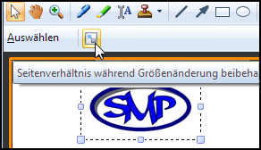 Option Seitenverhältnis während Größenänderung beibehalten