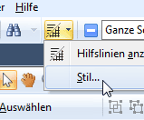 Hilfslinien anzeigen