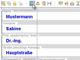 Anmerkungen wurden linksbündig angeordnet