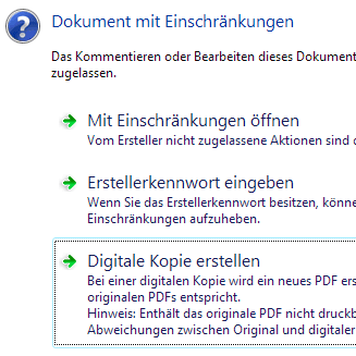 Digitale Kopie