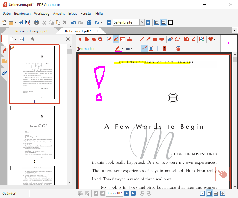 Digitale Kopie des passwortgeschützten PDFs