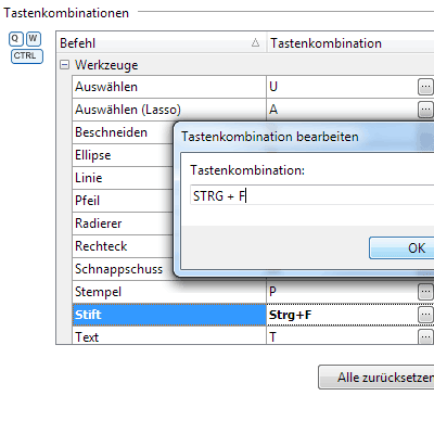 Tastenkombinationen
