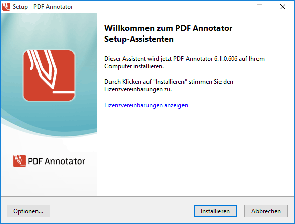 PDF Annotator Setup Assistent