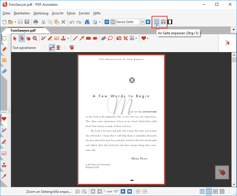 Seiten Layouts Ein Oder Zweispaltige Seitendarstellung Pdf Annotator