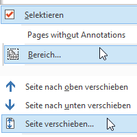 Seiten auswählen & verschieben