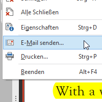 E-Mail senden