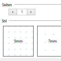 Zusätzliche Seitenhintergründe & -formate