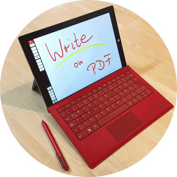 Schreiben Sie auf PDF - mit Ihrem Microsoft Surface™