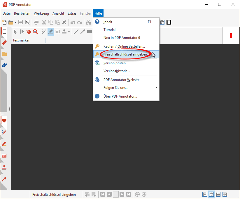 PDF Annotator freischalten