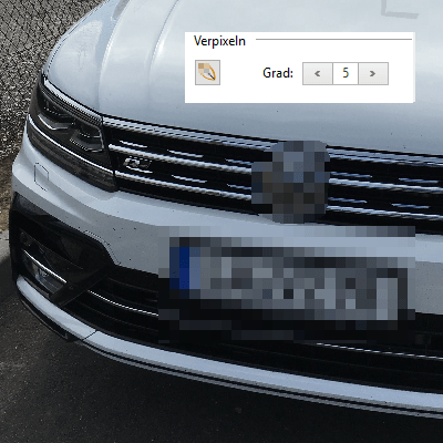 Bild-Editor: Verpixeln