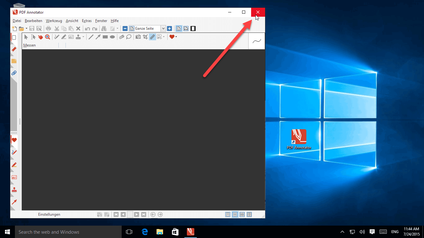 PDF Annotator schließen