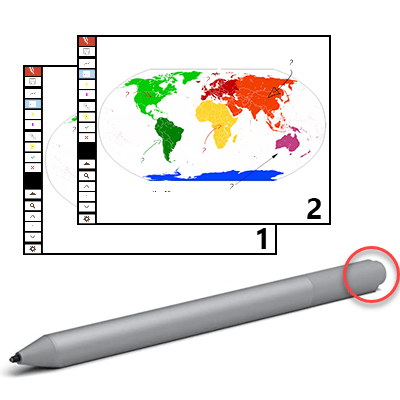 Stift als “Clicker” für Präsentationen