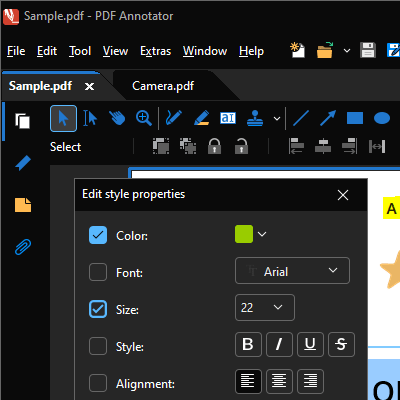 New Look: We have completely redesigned the look of PDF Annotator and adapted it to Windows 11.