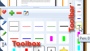 Toolbox and Favorites Toolbar