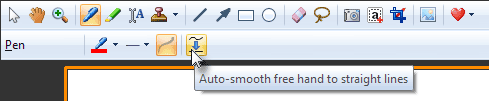 Modify tool properties in the toolbar