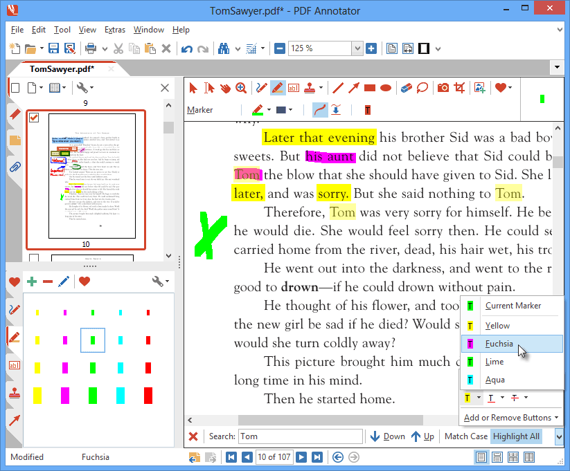 PDF Annotation Colors, Preset Styles, Icons: Android