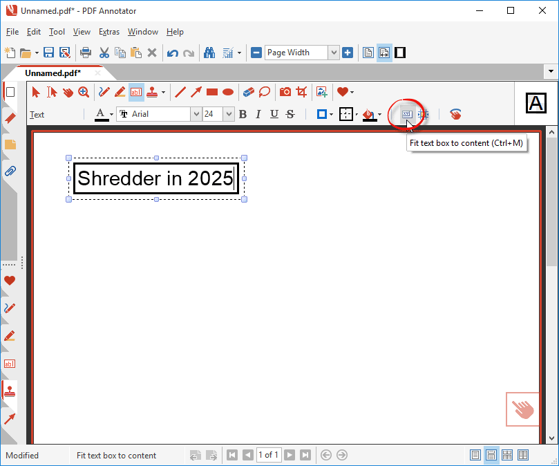 Create the text stamp