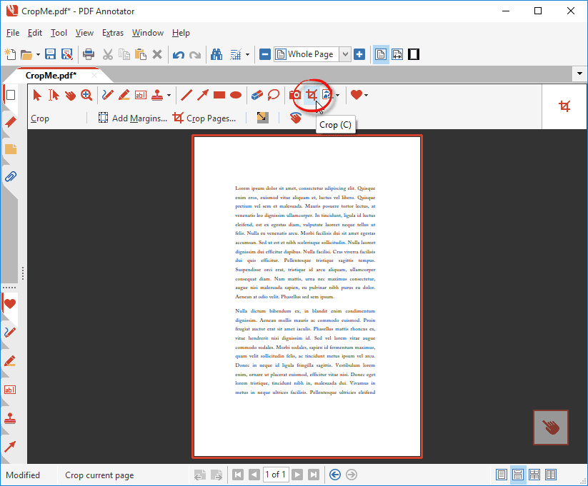 Pdf crop Resize PDF