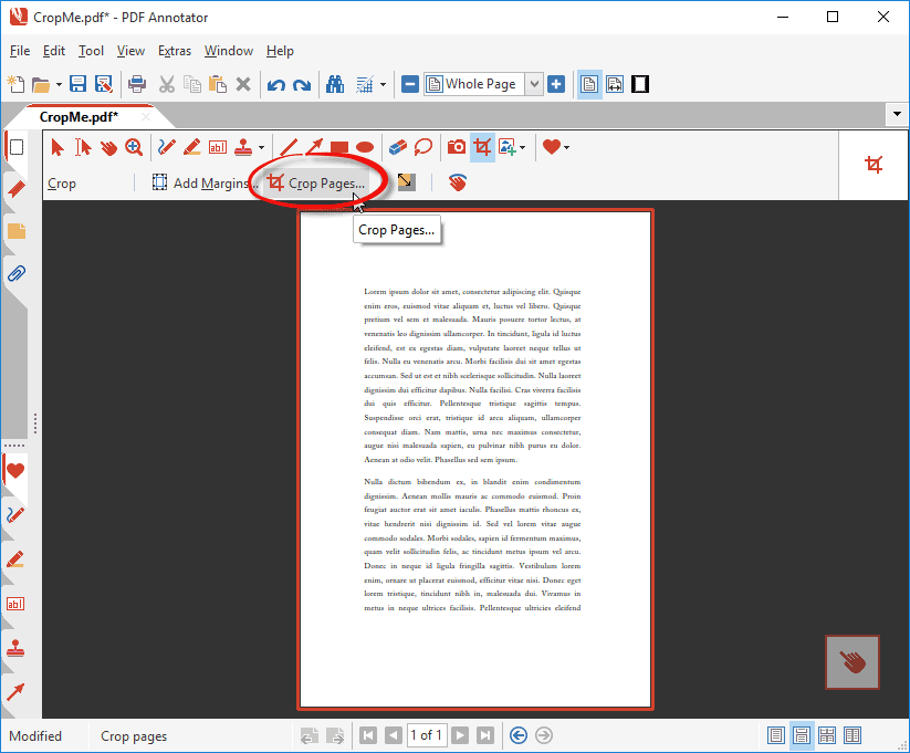 Cropping Multiple Pages