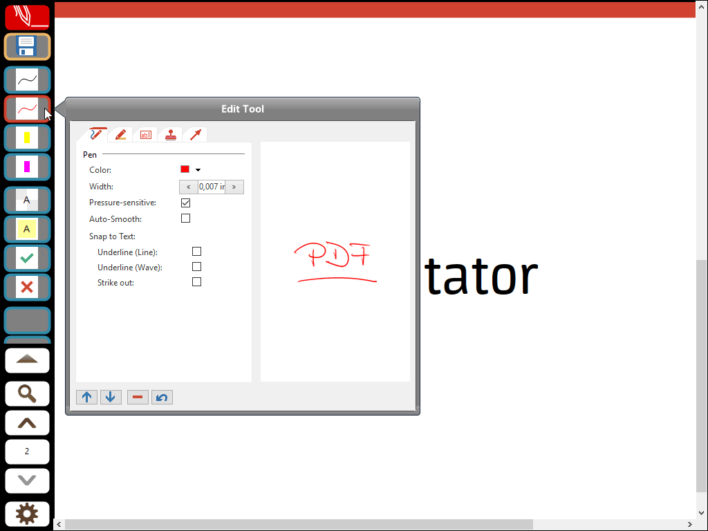 Tool Button in customization mode