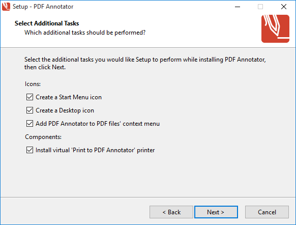 Install options