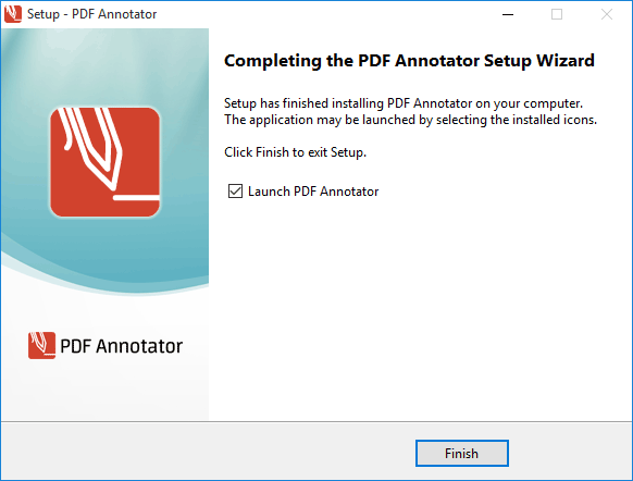 PDF Annotator Setup finished