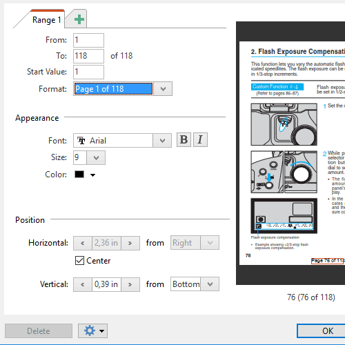 Page Numbers