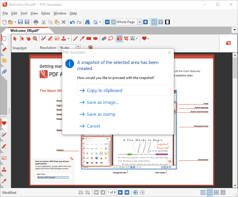 Snapshot options