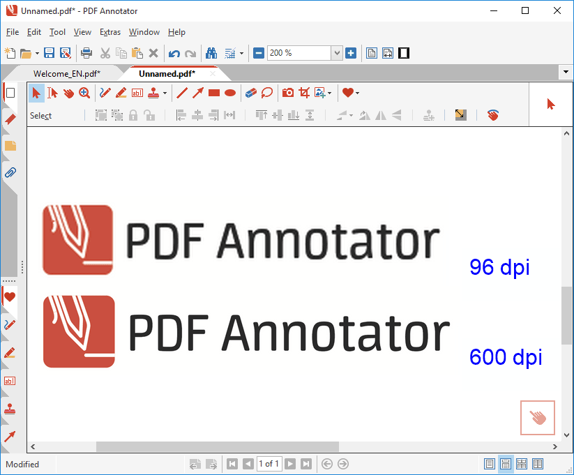 how to find dpi of pdf