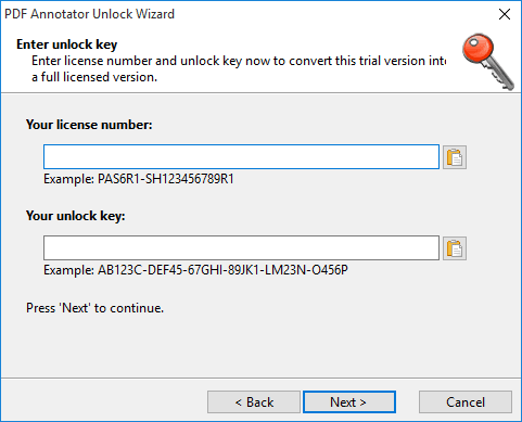How To Enter Your License Number And Unlock Key Pdf Annotator