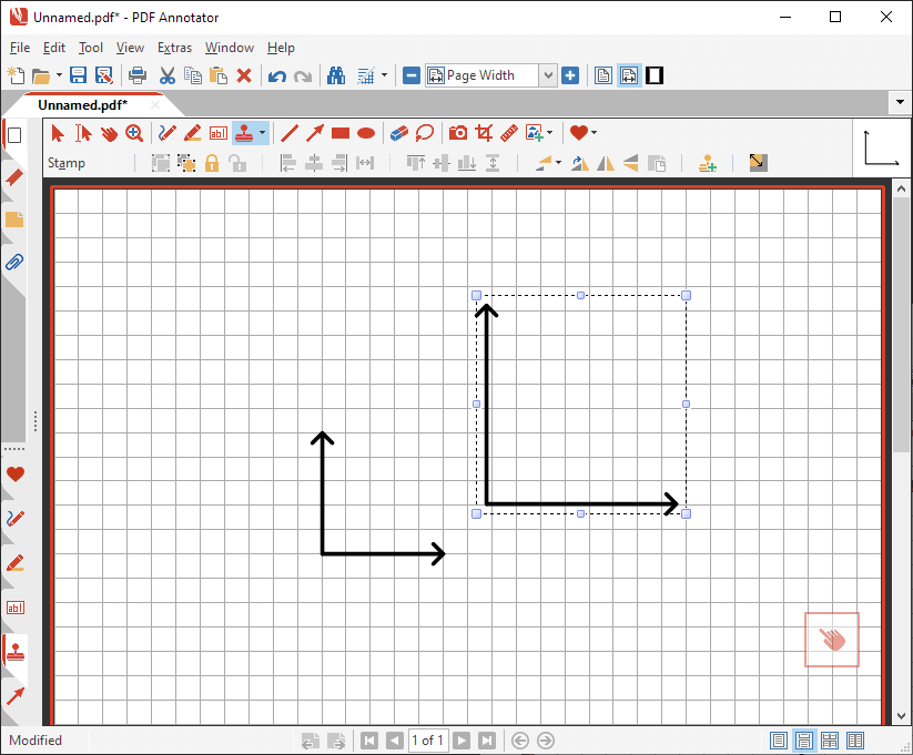 Coordinate stamp