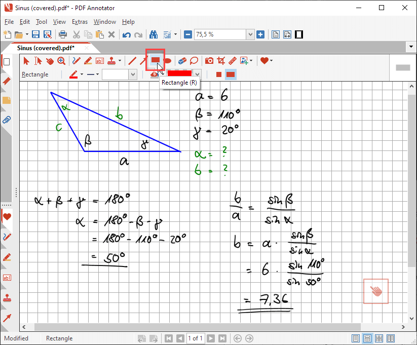 Rectangle tool