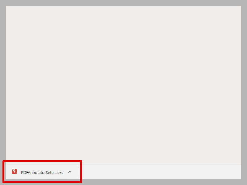 Click <b>PDFAnnotatorSetup.exe</b>.
