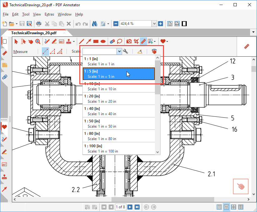 Measurement Tools for PDF Drawings
