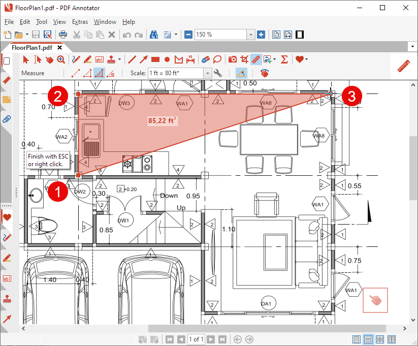 Measure area