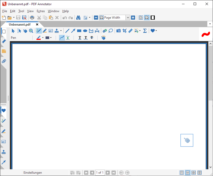 Blue toolbar icons