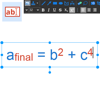 Superscript and Subscript Text