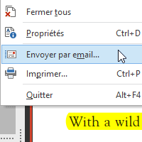 Envoyer par email
